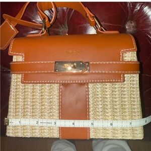 Straw inspired small iconic style bag perfect for the  Fashion Forward Lady